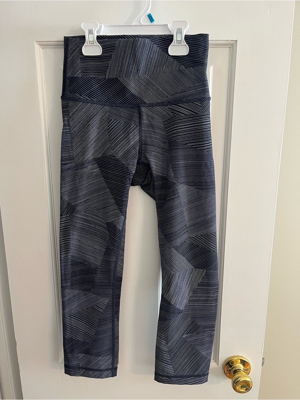 lululemon athletica Women’s Geometric Black and Gray Leggings
